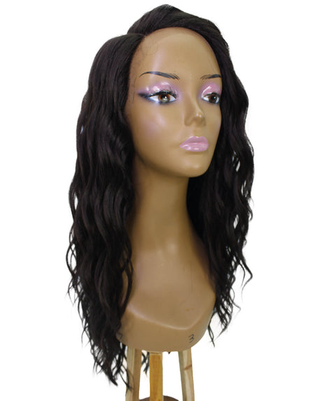 Raven Dark Brown Wavy Layered Wig
