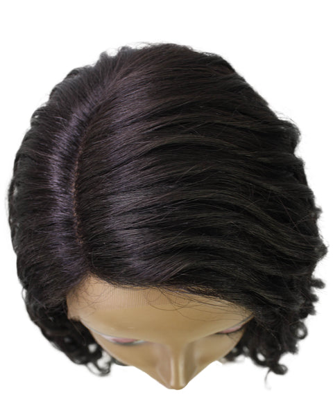 Raven Dark Brown Wavy Layered Wig