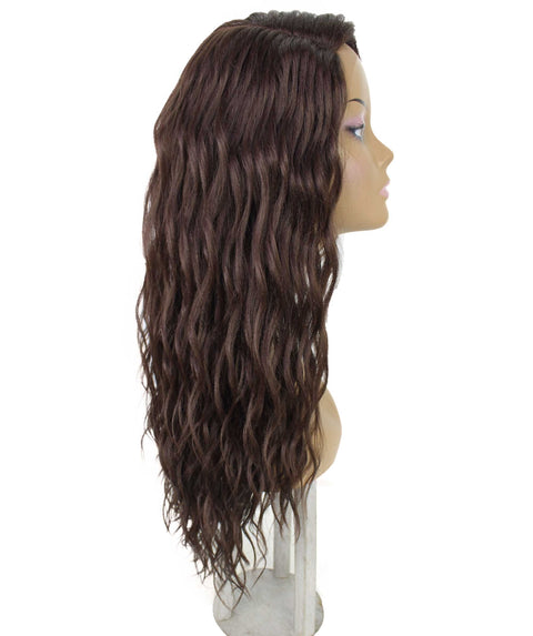 Raven Medium Brown Wavy Layered Wig