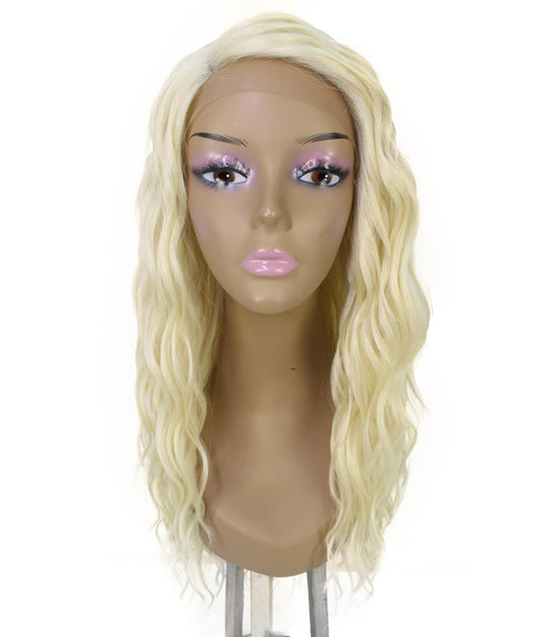 Raven Light Blonde Wavy Layered Wig
