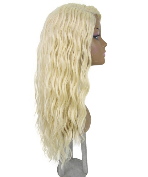Raven Light Blonde Wavy Layered Wig