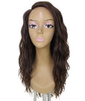 Raven Brown with Golden Wavy Layered Wig