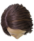 Raven Brown with Golden Wavy Layered Wig