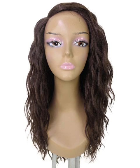 Raven Brown with Caramel Wavy Layered Wig