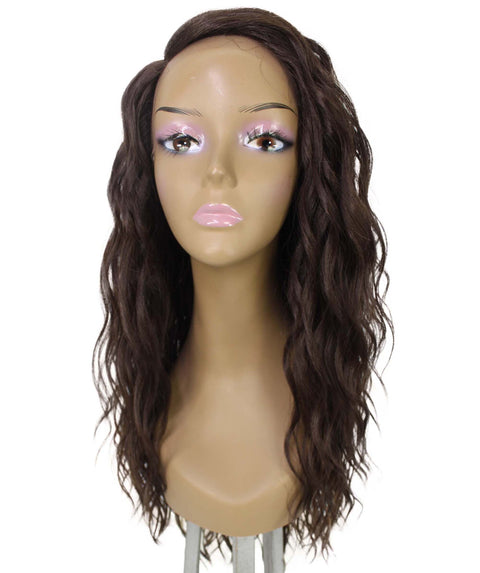 Raven Brown with Caramel Wavy Layered Wig