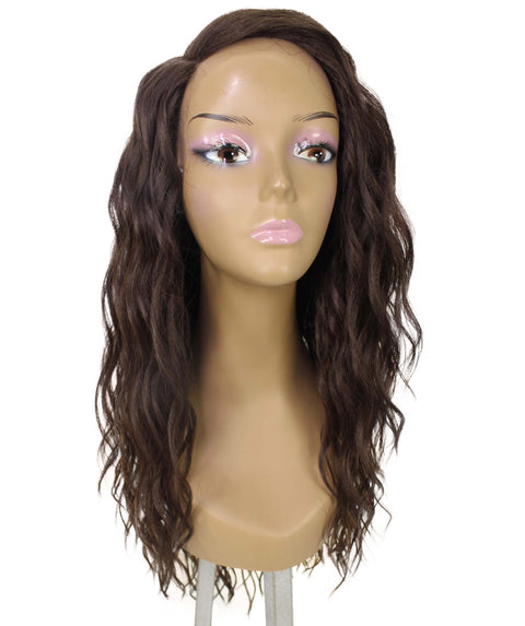 Raven Brown with Caramel Wavy Layered Wig