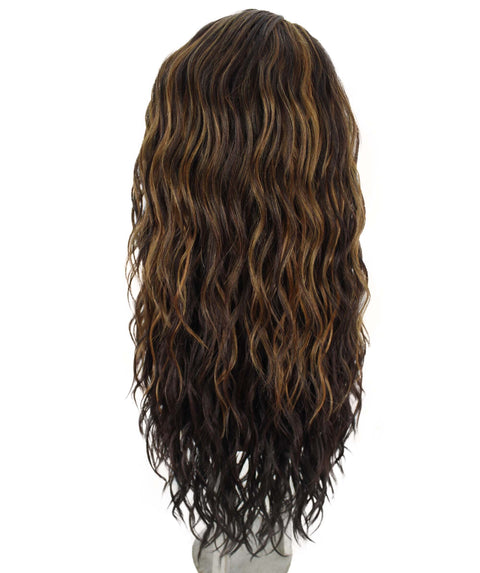 Raven Caramel Brown Blend Wavy Layered Wig