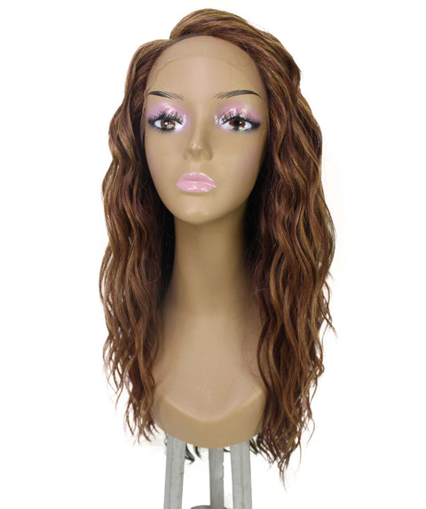 Raven Strawberry Blonde Wavy Layered Wig