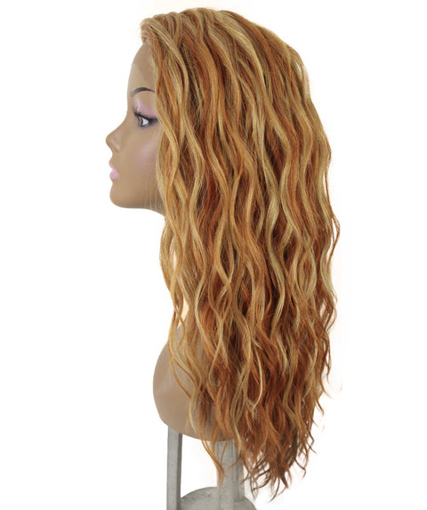 Raven Strawberry Blonde Wavy Layered Wig