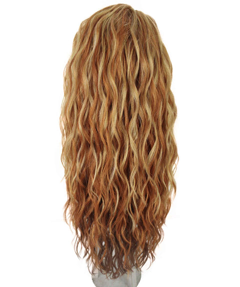 Raven Strawberry Blonde Wavy Layered Wig