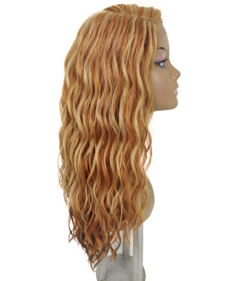 Raven Strawberry Blonde Wavy Layered Wig