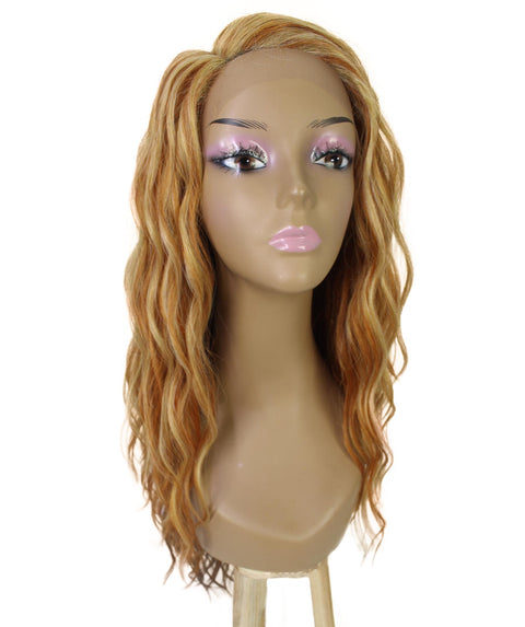 Raven Strawberry Blonde Wavy Layered Wig