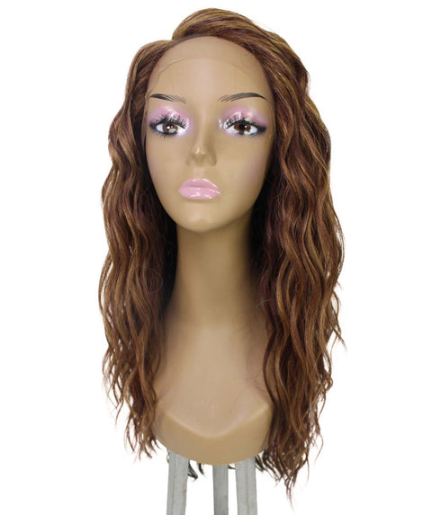 Raven Copper Auburn Blend Wavy Layered Wig