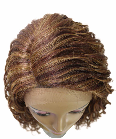 Raven Copper Auburn Blend Wavy Layered Wig
