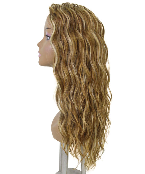 Raven Blonde Blend Wavy Layered Wig