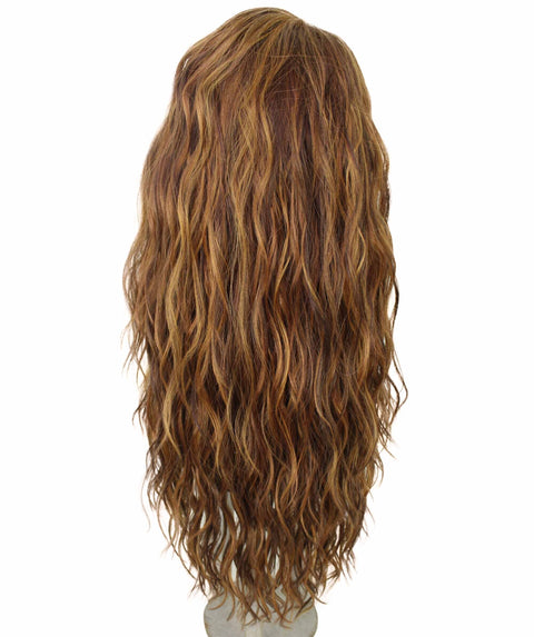 Raven Light Brown Blend Wavy Layered Wig