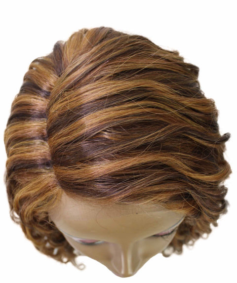 Raven Light Brown Blend Wavy Layered Wig
