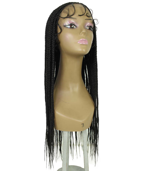Jordan Natural Black Braided Lace Wig