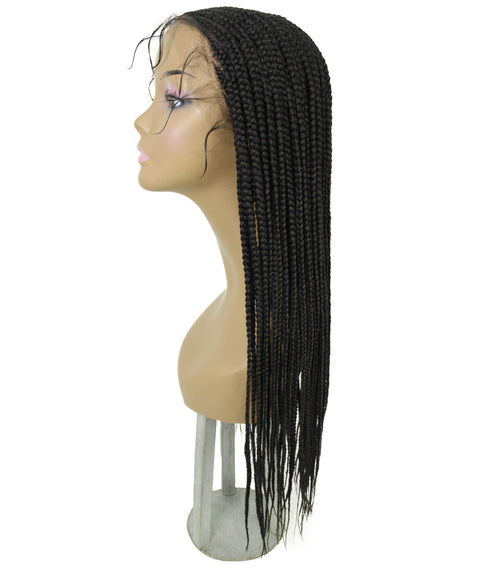 Jordan Dark Brown Braided Lace Wig