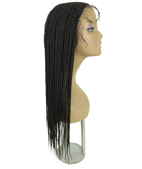 Jordan Dark Brown Braided Lace Wig