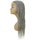 Jordan Grey Braided Lace Wig
