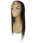 Jordan Deep Red and Black Blend Braided Lace Wig
