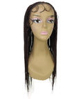 Jordan Deep Red and Black Blend Braided Lace Wig