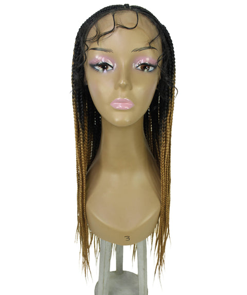 Jordan Honey blonde Ombre Blend Braided Lace Wig