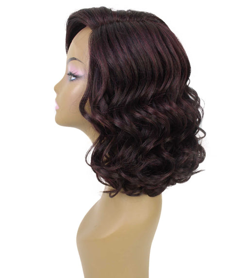 Aliyah Deep Red and Black Blend Layered Lace Wig