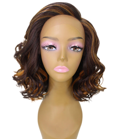 Aliyah Caramel Brown Blend Layered Lace Wig