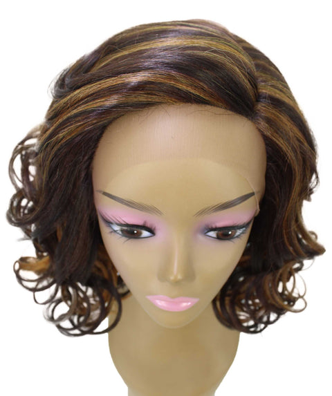 Aliyah Caramel Brown Blend Layered Lace Wig