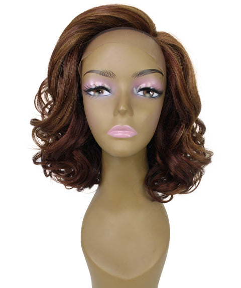 Aliyah Copper Auburn Blend Layered Lace Wig