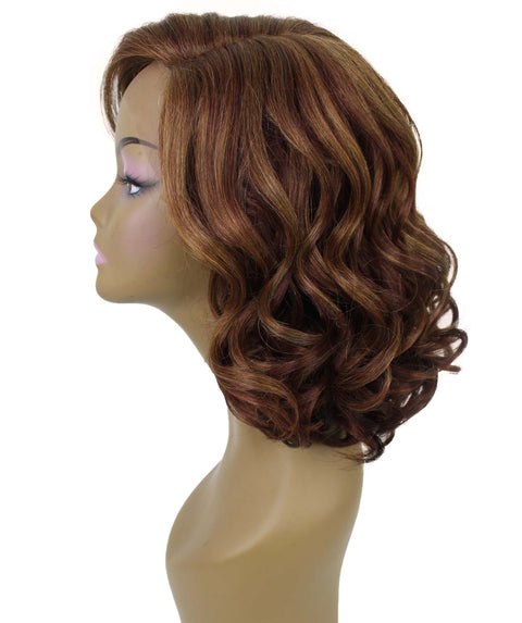 Aliyah Copper Auburn Blend Layered Lace Wig