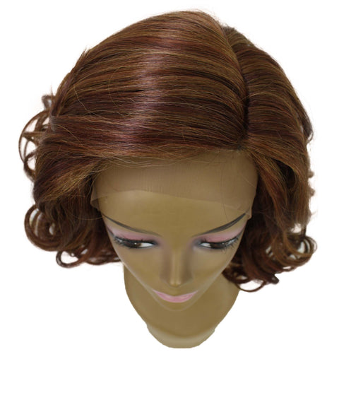 Aliyah Copper Auburn Blend Layered Lace Wig