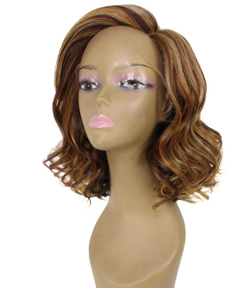 Aliyah Auburn Brown Blend Layered Lace Wig