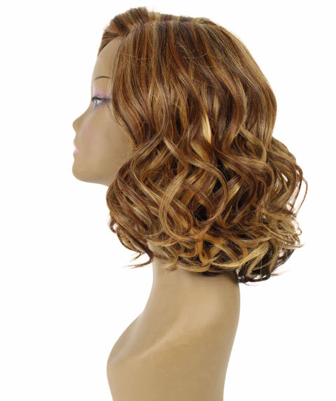 Aliyah Auburn Brown Blend Layered Lace Wig