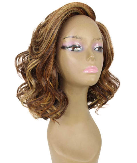 Aliyah Auburn Brown Blend Layered Lace Wig
