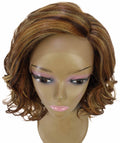 Aliyah Auburn Brown Blend Layered Lace Wig