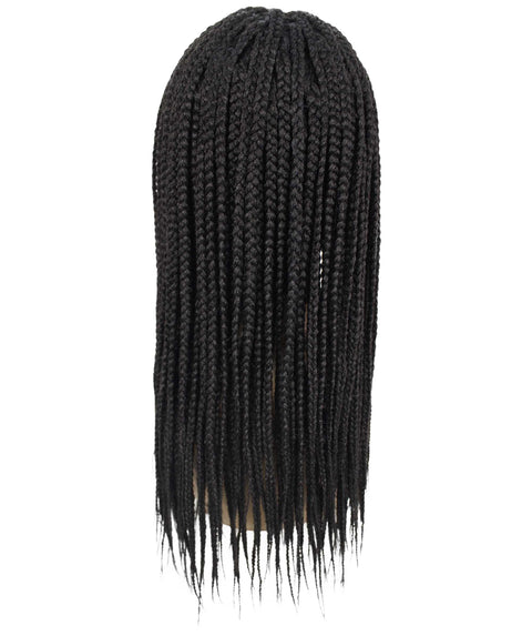 Samone Natural Black Braided Lace Wig
