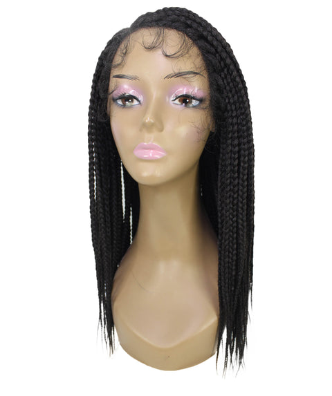 Samone  Dark Brown Braided Lace Wig