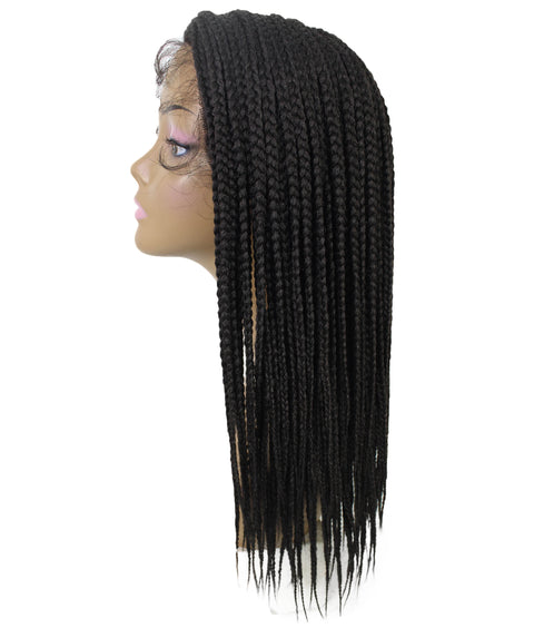 Samone  Dark Brown Braided Lace Wig