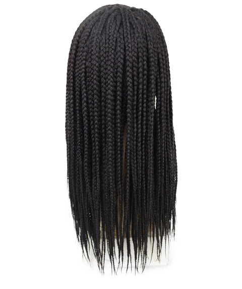 Samone  Dark Brown Braided Lace Wig