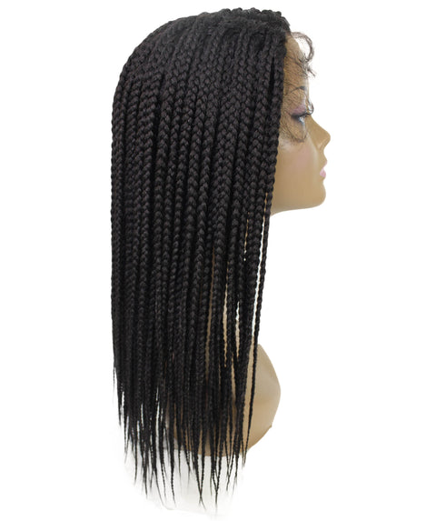 Samone  Dark Brown Braided Lace Wig