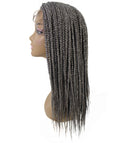 Samone  Charcoal Grey Braided Lace Wig