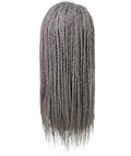 Samone  Grey Braided Lace Wig