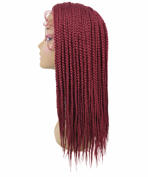 Samone  Burgundy Braided Lace Wig