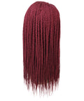 Samone  Burgundy Braided Lace Wig