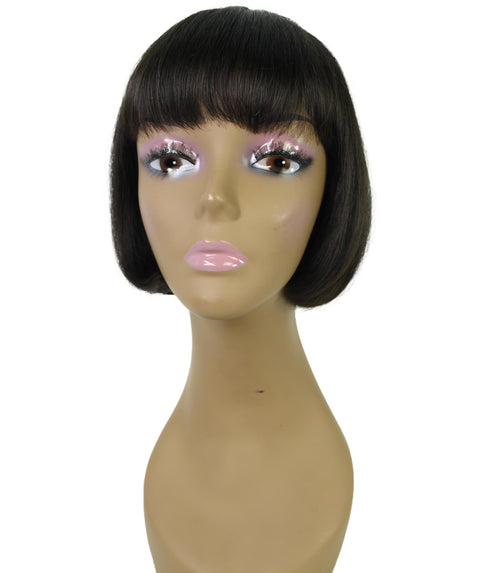 Bisa Natural Black Chin length Bob Wig