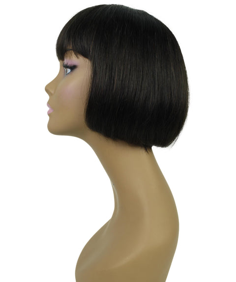Bisa Natural Black Chin length Bob Wig