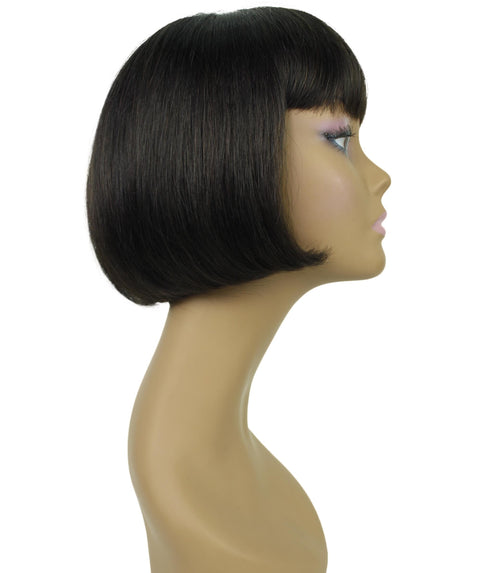 Bisa Natural Black Chin length Bob Wig